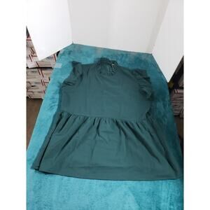 Avanova Top Size Extra Large Womens Green Short Sleeves Ladies Stretch NWT